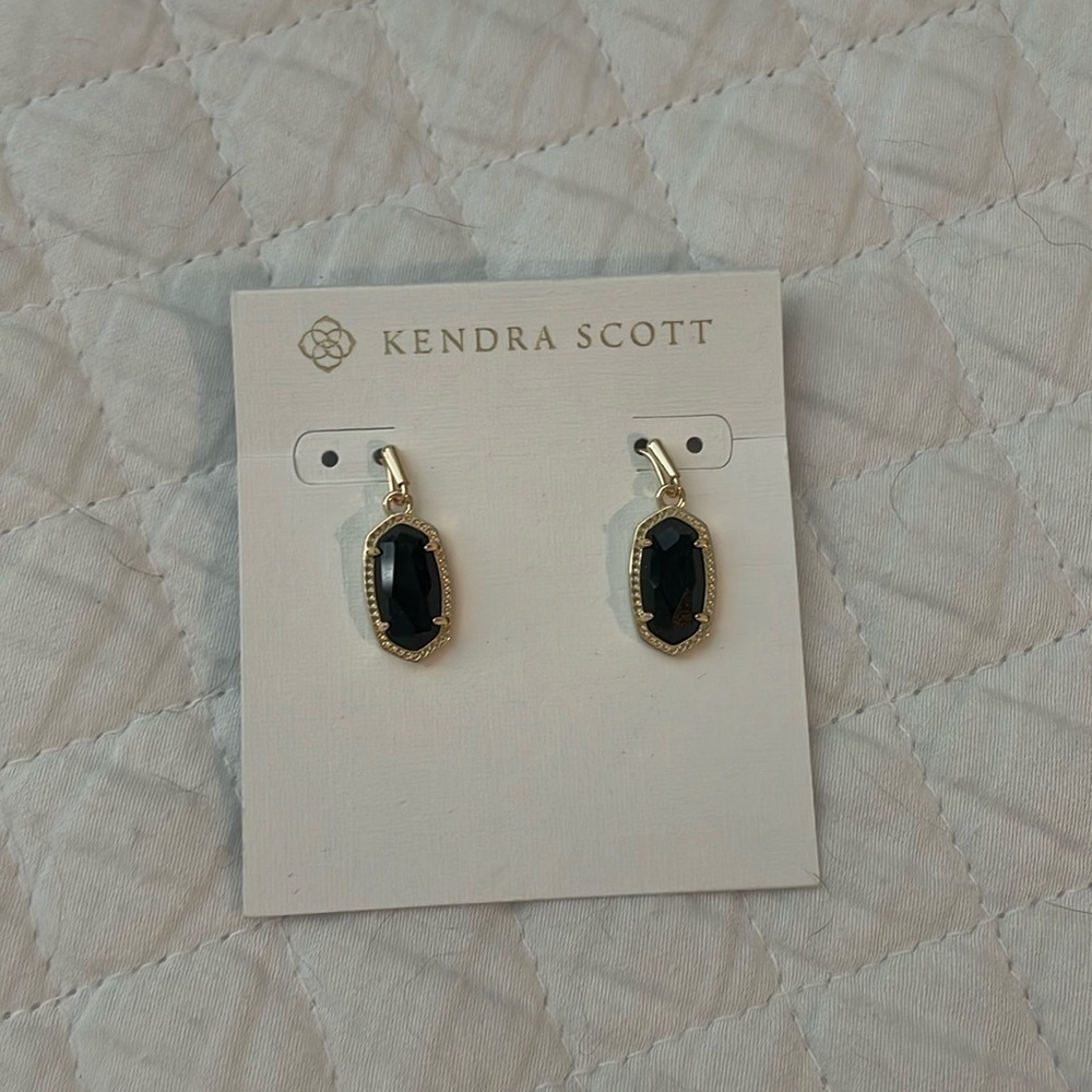 Black Lee Gold Kendra Scott Earrings